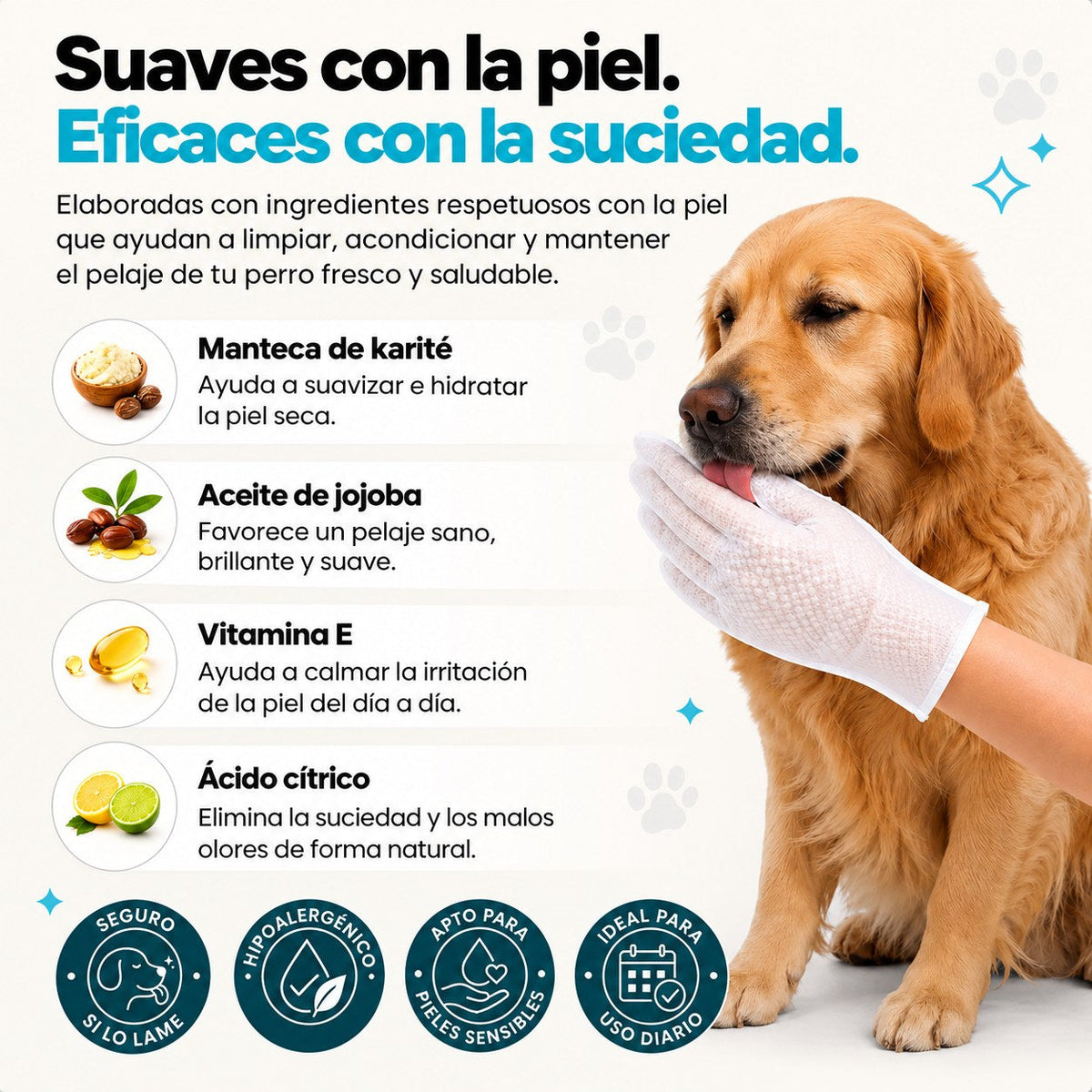 Guantes suaves con la piel de tu mascota